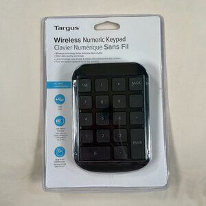Targus Wireless Numeric Keypad Ergonomic Portable USB Connection Model AKP11A